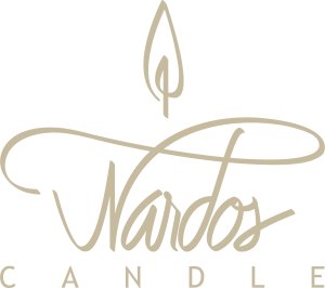 Nardos Candle logo with elegant handwritten style